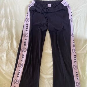 pink flare sweatpants